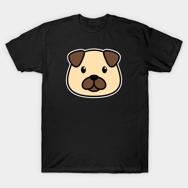 Cute Pug T-Shirt by rudypagnel